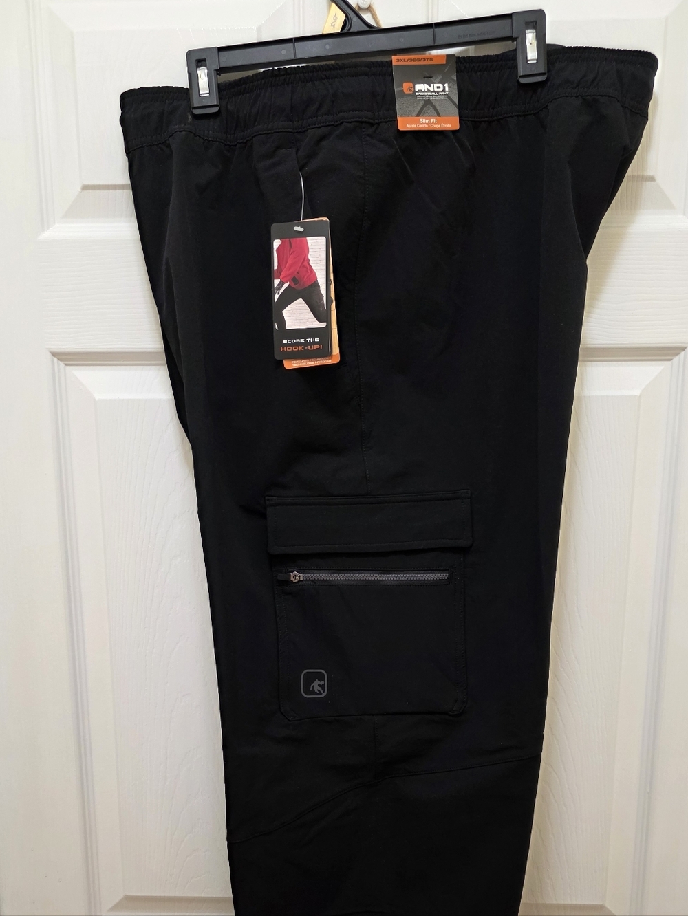 And1 Black Men's Cargo Jogger Pants